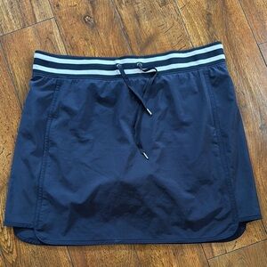 Athleta Navy Skirt with White Striped Waistband